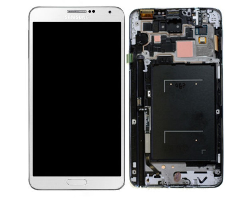 Samsung Note3 Lcd and Digitizer With Frame White Samsung Note3 Lcd and Digitizer With Frame White